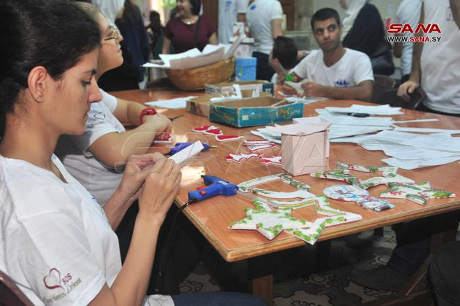 انتهاء أعمال ترميم وصيانة مقر جمعية بيت السفينة في دمشق القديمة – فيديو