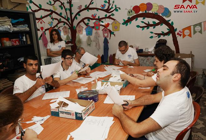 انتهاء أعمال ترميم وصيانة مقر جمعية بيت السفينة في دمشق القديمة – فيديو