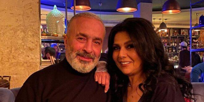 لقطة رومنسية بين صباح الجزائري وزوجها في تركيا