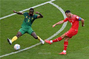 منتخب سويسرا يتغلب على نظيره الكاميروني بدور المجموعات في المونديال