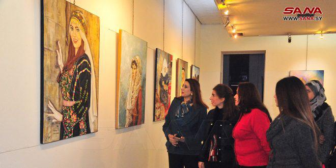 افتتاح معرض لوحات فنية وتصوير ضوئي توثيقي للتراث اللامادي في ثقافي أبو رمانة