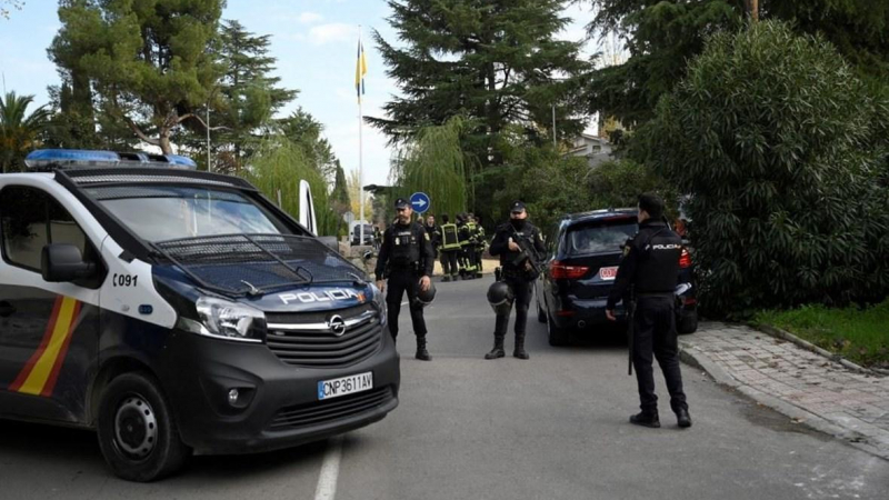 إصابة موظف في انفجار وقع في السفارة الأوكرانية في مدريد