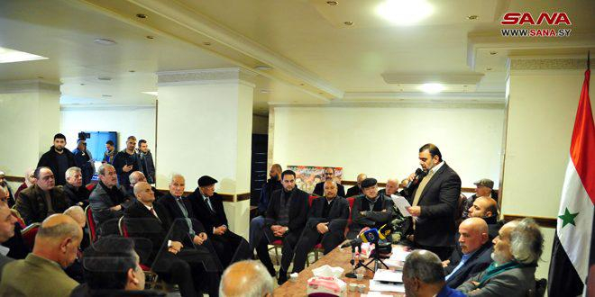 الجهاد الفلسطينية تقيم حفل إشهار كتاب قبس من نور المسيرة عن الأسير الفلسطيني بسام السعدي بدمشق