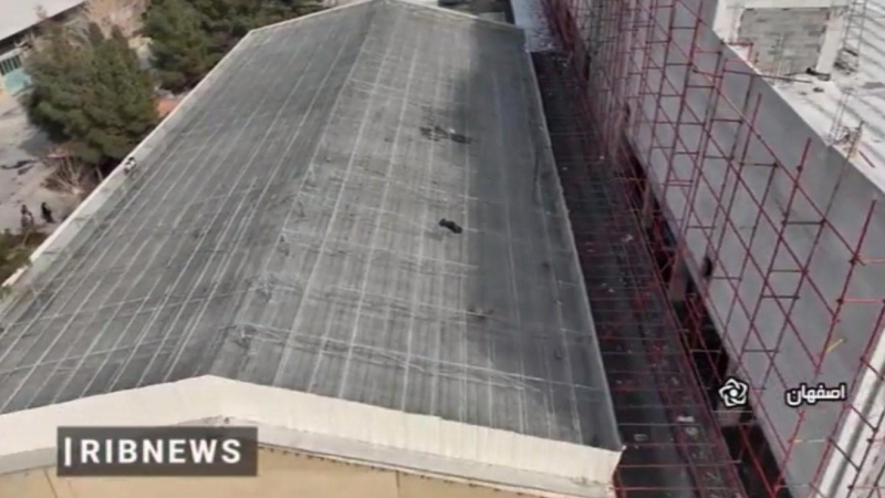 التلفزيون الرسمي الإيراني يعرض مشاهد 