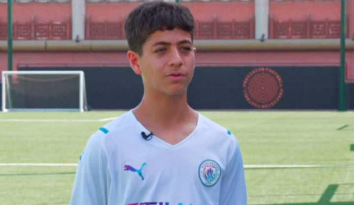 حمزة سويد.. طفل سوري لُقب برونالدو العرب ووصل إلى مانشستر سيتي