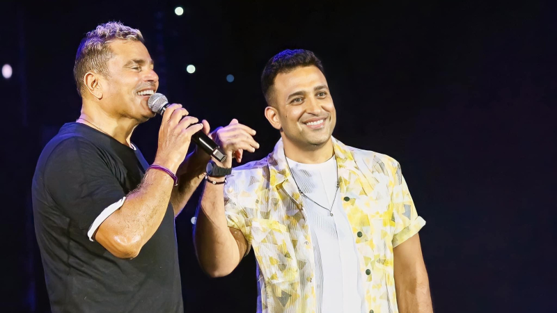 الشاعر تامر حسين صاحب نصيب الأسد في أغنيات عمرو دياب الحديثة برصيد 75 أغنية (مواقع التواصل الإجتماعي)