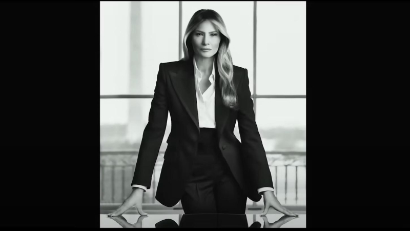 "نعيش اليوم زمن الوثائقيات التجميلية" (لقطة ثابتة من الإعلان الترويجي لفيلم "ميلانيا/استوديو "أمازون أم جي أم")