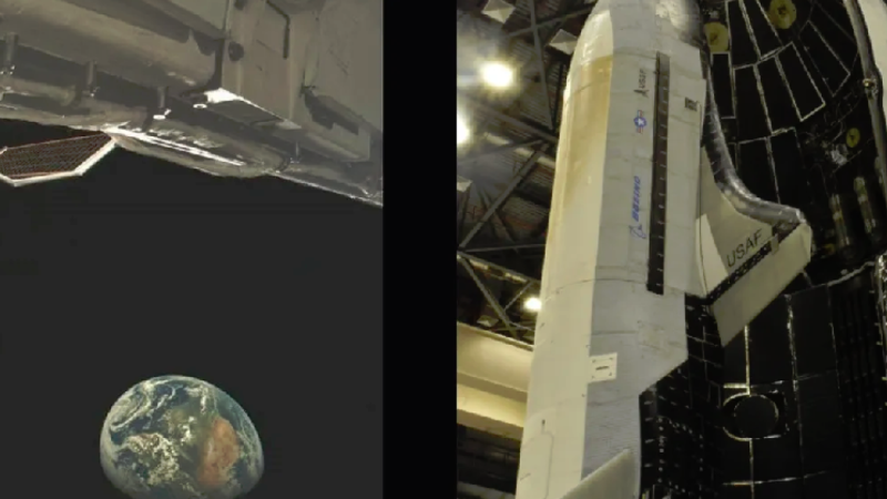 الأرض كما تظهر في أول صورة من المدى التقطتها X-37B (موقع سبيس دوت كوم).png