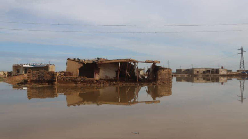 فيضانات غير مسبوقة في الحسكة.. غرق أكثر من 400 منزل