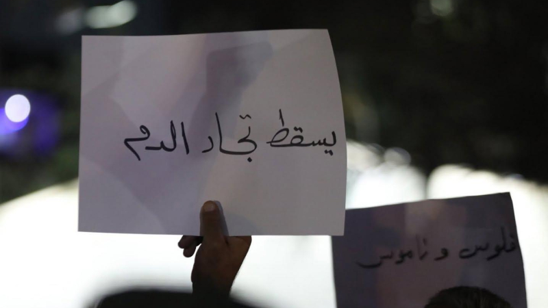 احتجاجات ضد الشبيحة تتحول لتهديدات بالتزحلق بقشور الموز