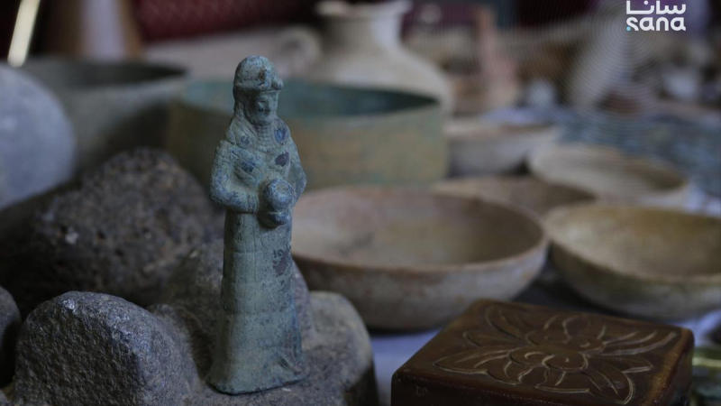MG 2383 بعد 20 عاماً من جمعها.. مواطن يسلّم مديرية آثار درعا آلاف القطع الأثرية
