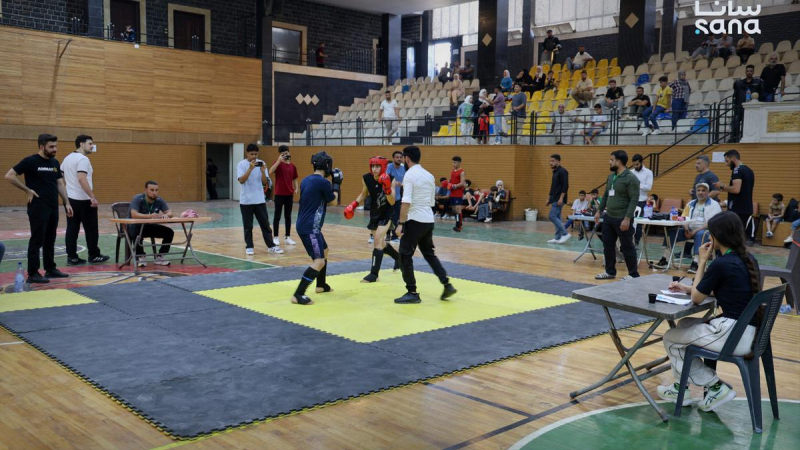 0A6A7849 scaled منافسات قوية ومواهب واعدة في بطولة حماة بالكيك بوكسينغ والفنون القتالية ‏