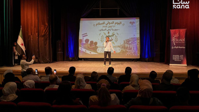 IMG 9877 أطفال حلب يجسدون بالقصيدة والفن ملامح "سوريا أرض ‏السلام‎"‎