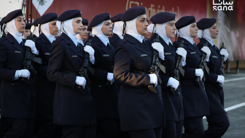 2M0A5993 scaled تخريج الدورة الأولى من معهد الشرطة النسائية في مدينة التل بريف دمشق