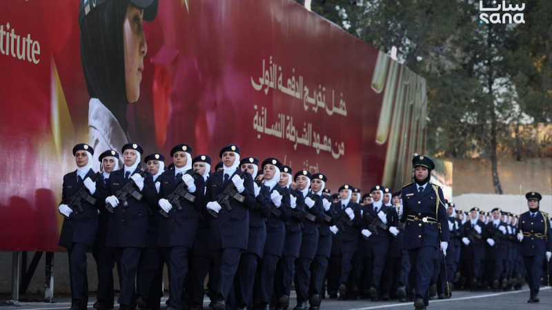 2M0A6240 scaled تخريج الدورة الأولى من معهد الشرطة النسائية في مدينة التل بريف دمشق