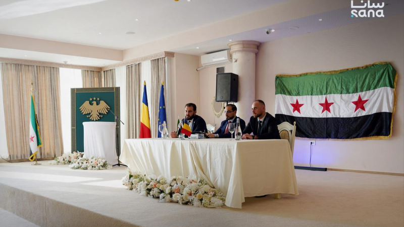 DSC00649 القائم بأعمال السفارة السورية في رومانيا يبحث أوضاع الجالية السورية