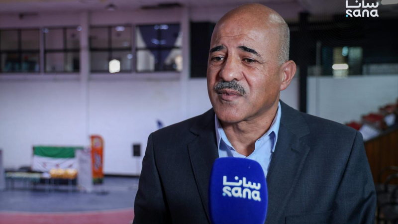 ياسر البرادعي مدير الرياضة والشباب في القنيطرة مديرية الرياضة بالقنيطرة تقيم مهرجاناً كرنفالياً بدمشق بمشاركة 148 لاعباً ولاعبة