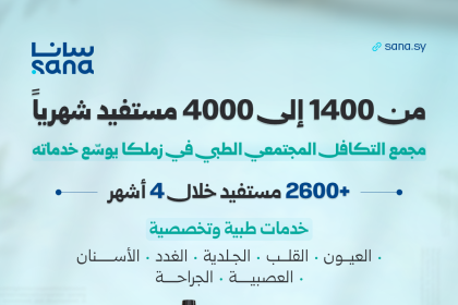 من 1400 إلى نحو 4000 مستفيد شهرياً.. توسعٌ طبي في مجمع التكافل المجتمعي في زملكا