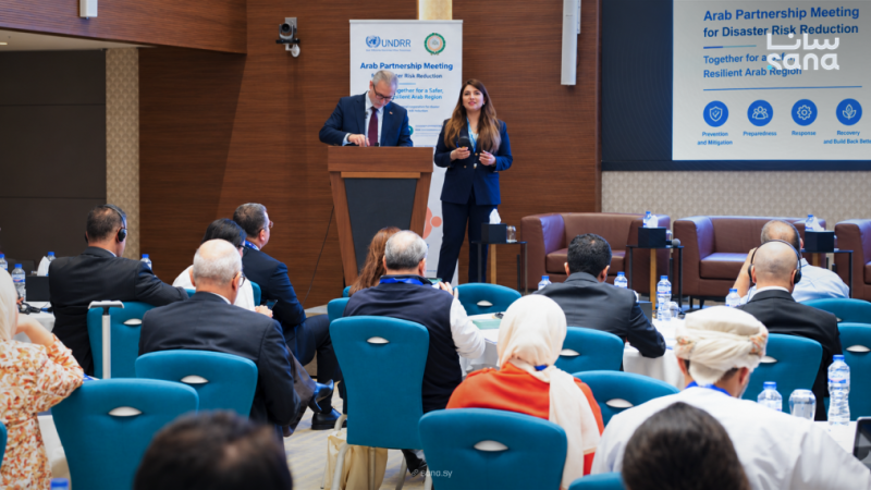DSC00483 الطوارئ تشارك باجتماع الشراكة العربية للحد من مخاطر الكوارث في تونس