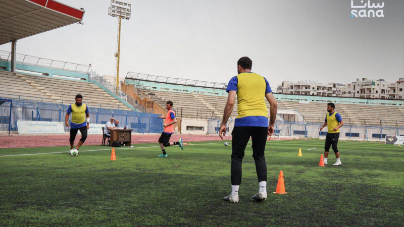 IMG 3707 مديرية الرياضة والشباب بإدلب تطلق دورة تأهيلية لمدربي كرة القدم ‏