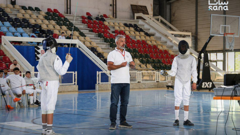 3X3A1092 انطلاق بطولة أندية الجمهورية للمبارزة لفئة تحت 15 سنة في دمشق ‏