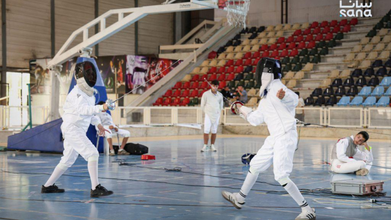 3X3A1120 انطلاق بطولة أندية الجمهورية للمبارزة لفئة تحت 15 سنة في دمشق ‏