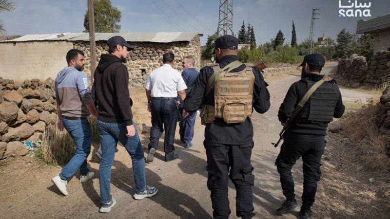 IMG 20261022 170330 409 جولات ميدانية لإزالة التعديات على شبكات المياه في ريف القنيطرة الجنوبي