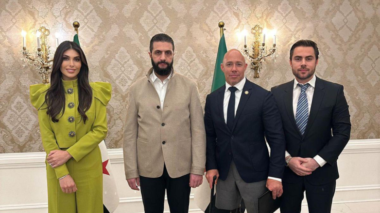 برزا خلال لقاء الشرع – ماست.. من هما الزوجان طارق وياسمين نعمو؟