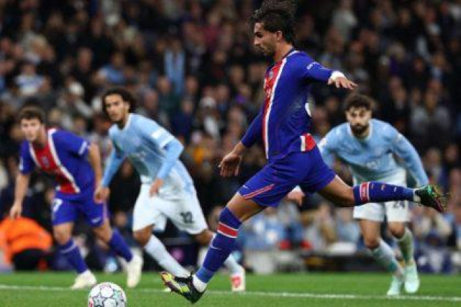 سان جيرمان يقسو على مضيفه مانشستر سيتي في ملعب الاتحاد